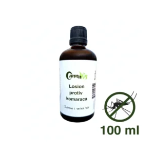 CannaVis losion protiv komaraca 100ml - prirodni repelent s CBD uljem, citronelom i lavandom, ekološki s otoka Visa