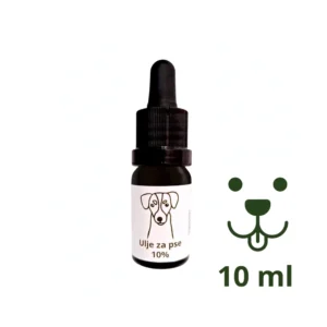 CBD ulje za pse 10% 10 ml Cannavis - ulje za pse u staklenoj bočici s kapaljkom